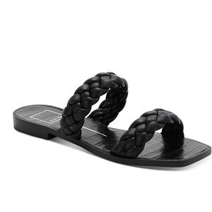 Dolce Vita Indy vegan double braided strap  slip on slide flat sandal